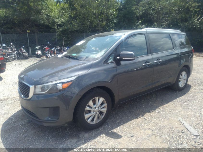 2016 KIA SEDONA LX - KNDMB5C10G6192282