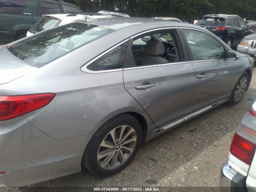 2015 HYUNDAI SONATA 2.4L SPORT - 5NPE34AF6FH042742