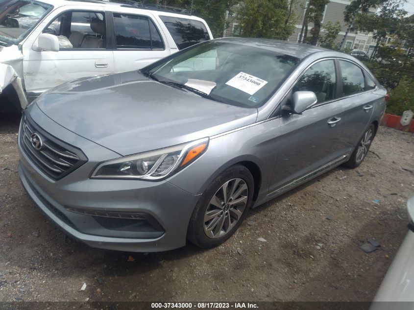 2015 HYUNDAI SONATA 2.4L SPORT - 5NPE34AF6FH042742