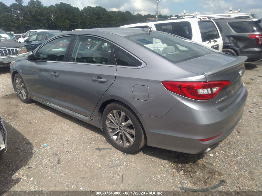 2015 HYUNDAI SONATA 2.4L SPORT - 5NPE34AF6FH042742