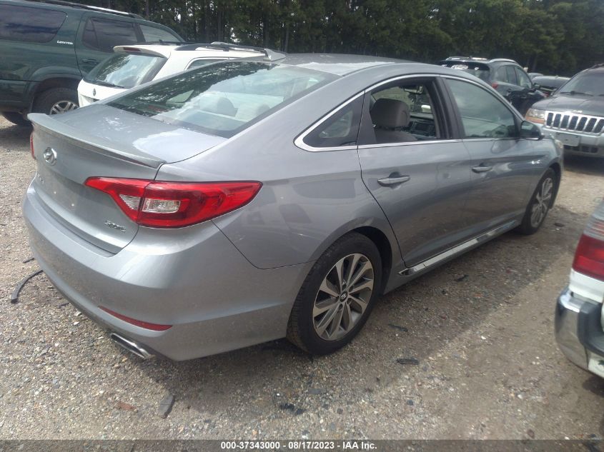 2015 HYUNDAI SONATA 2.4L SPORT - 5NPE34AF6FH042742