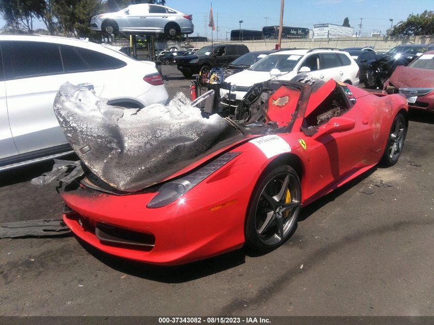 2015 FERRARI 458 ITALIA SPIDER - ZFF68NHA6F0204017