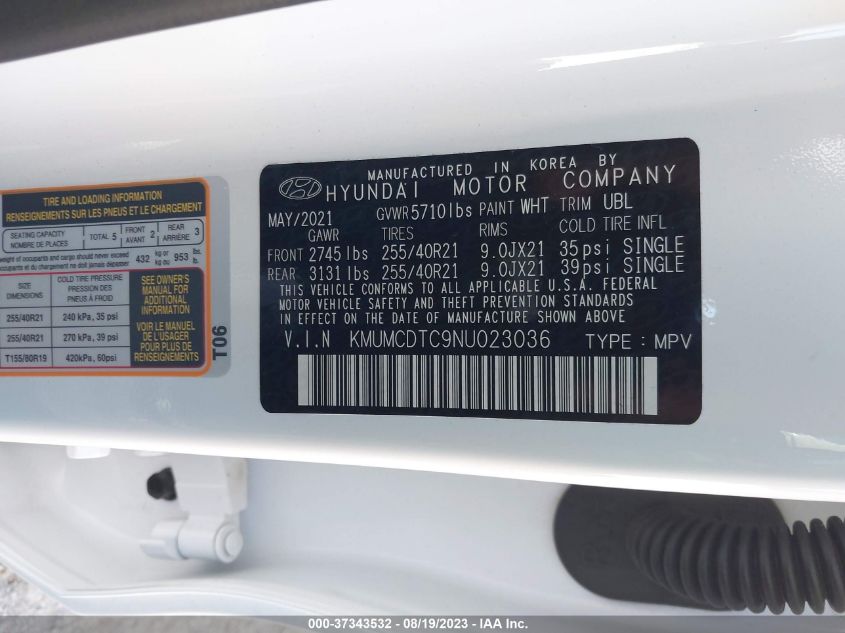 2022 GENESIS GV70 3.5T SPORT - KMUMCDTC9NU023036