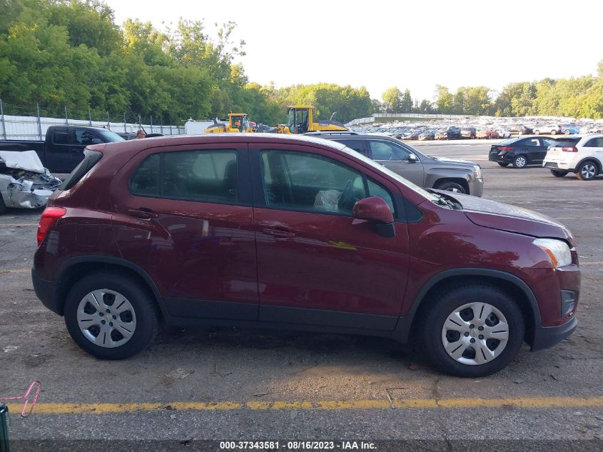 2016 CHEVROLET TRAX LS - 3GNCJKSB3GL266296