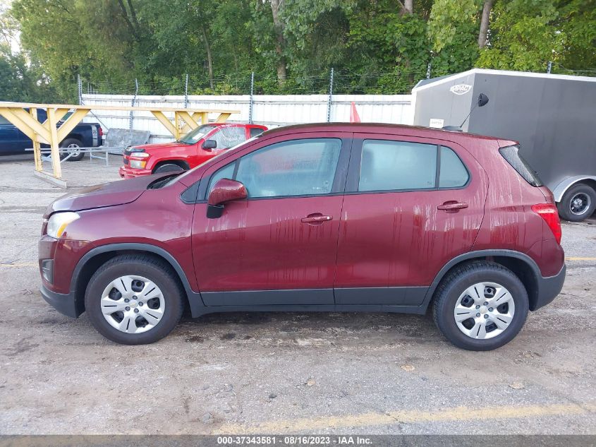 2016 CHEVROLET TRAX LS - 3GNCJKSB3GL266296