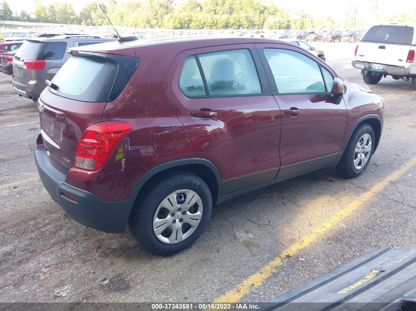 2016 CHEVROLET TRAX LS - 3GNCJKSB3GL266296