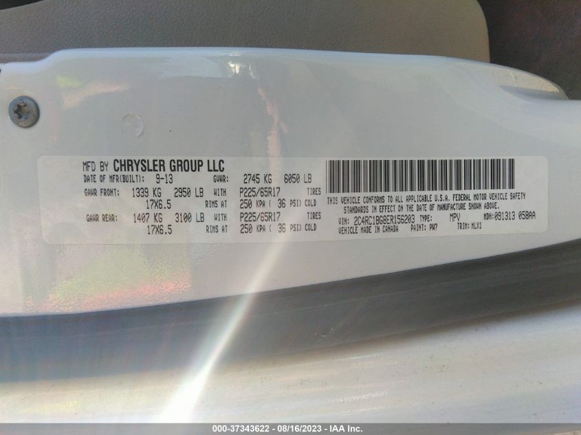 2014 CHRYSLER TOWN & COUNTRY TOURING - 2C4RC1BG8ER156203