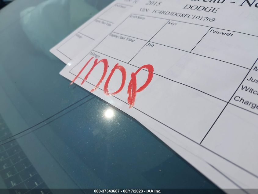 2015 DODGE DURANGO LIMITED - 1C4RDJDG8FC101769