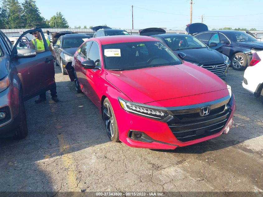 2022 HONDA ACCORD SEDAN SPORT - 1HGCV1F33NA048505