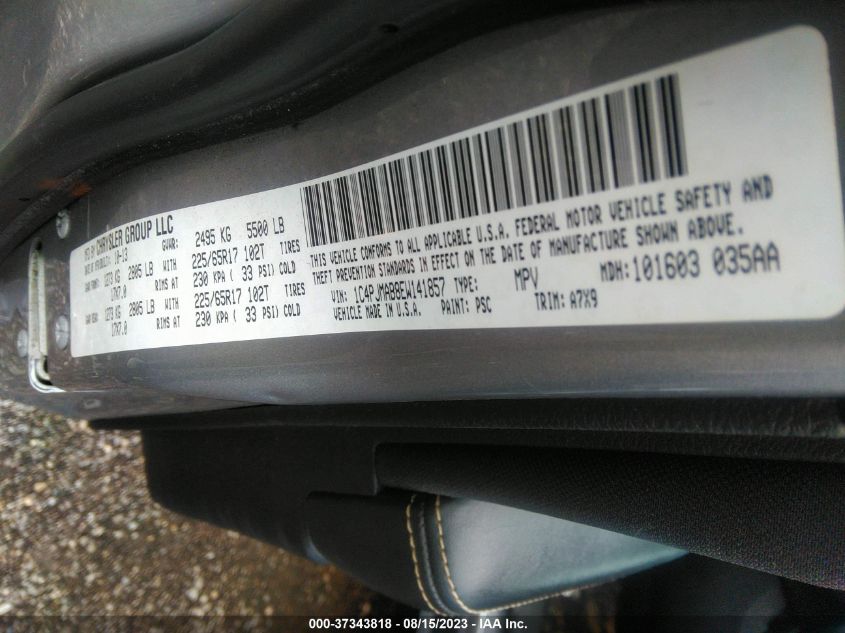 2014 JEEP CHEROKEE SPORT - 1C4PJMAB8EW141857
