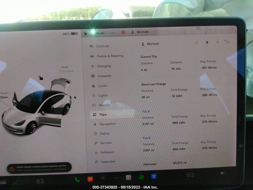 2019 TESLA MODEL 3 - 5YJ3E1EB2KF433466