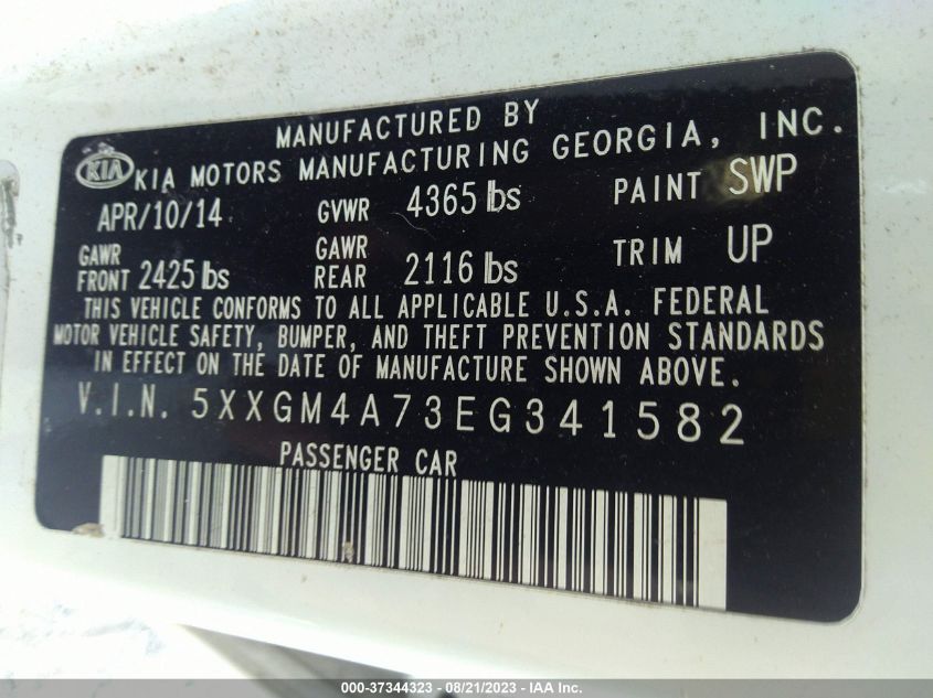2014 KIA OPTIMA LX - 5XXGM4A73EG341582