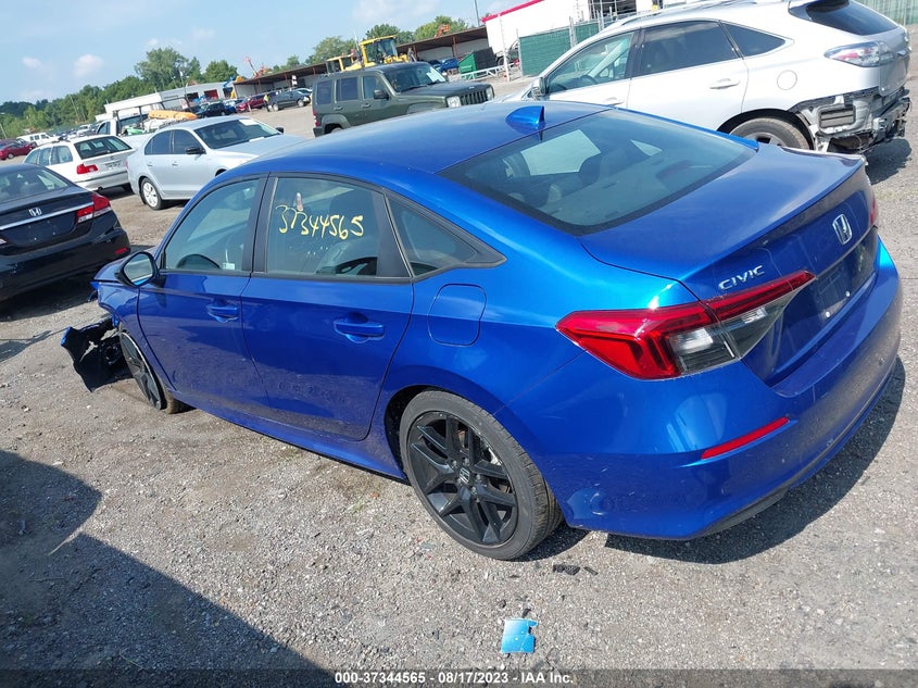 VIN 2HGFE2F50NH502912 2022 HONDA CIVIC SEDAN SPORT