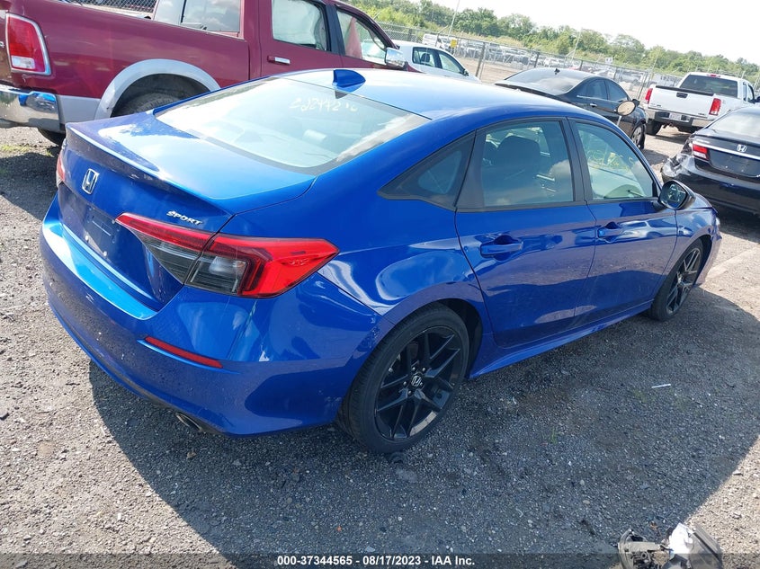 VIN 2HGFE2F50NH502912 2022 HONDA CIVIC SEDAN SPORT
