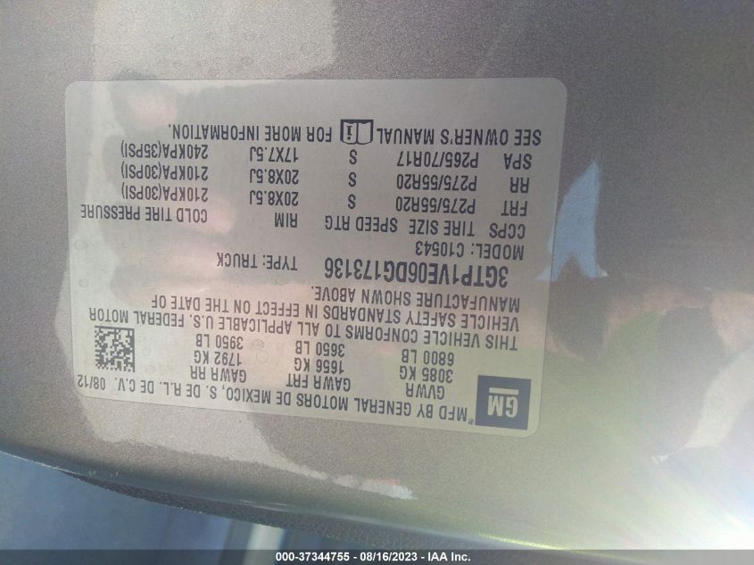 2013 GMC SIERRA 1500 SLE - 3GTP1VE06DG173136