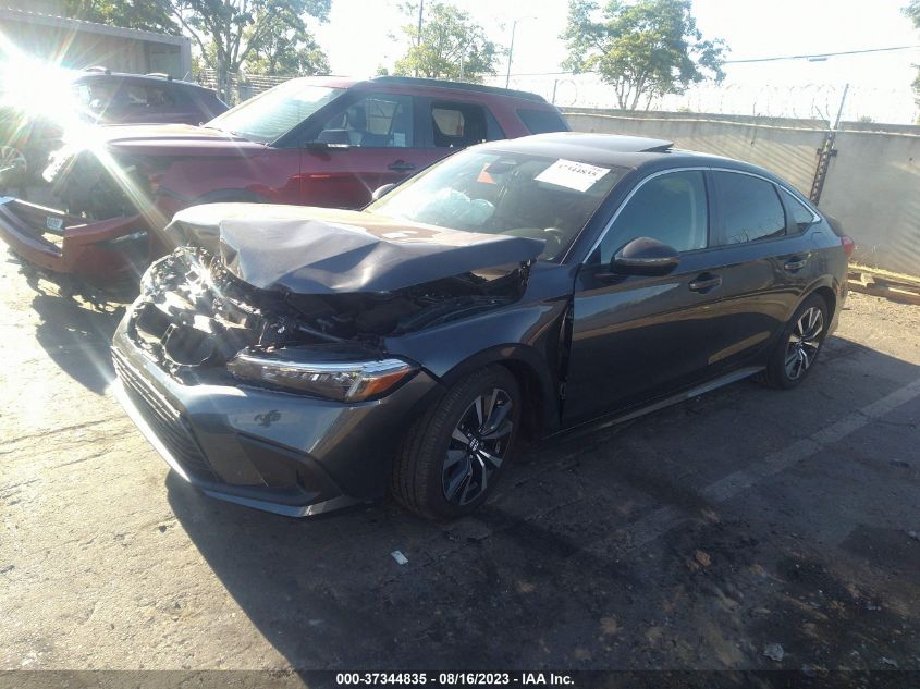 VIN 2HGFE1F73NH325980 2022 HONDA CIVIC SEDAN EX