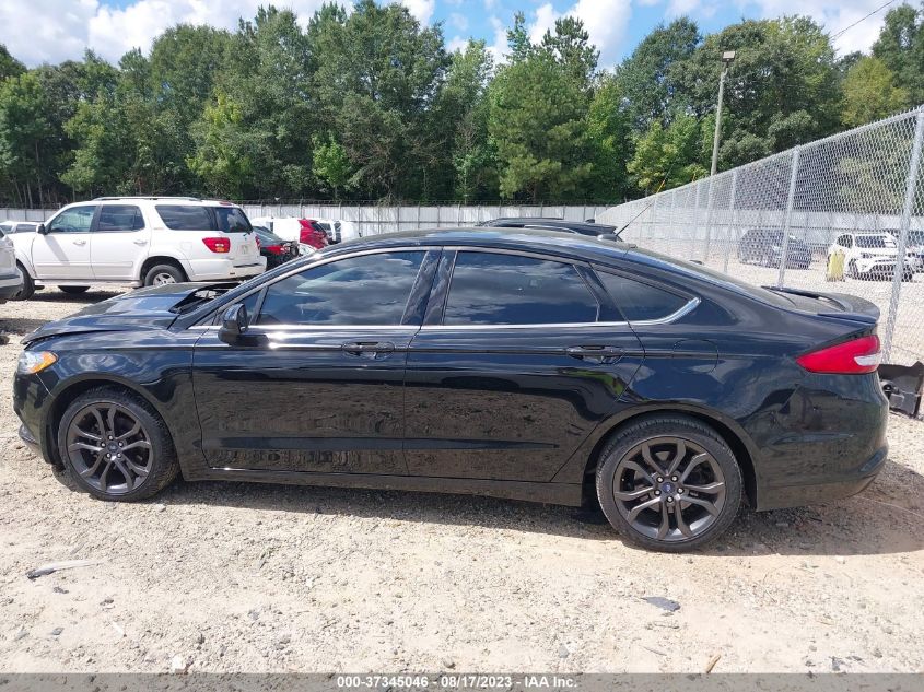 2018 FORD FUSION SE - 3FA6P0HD9JR244587