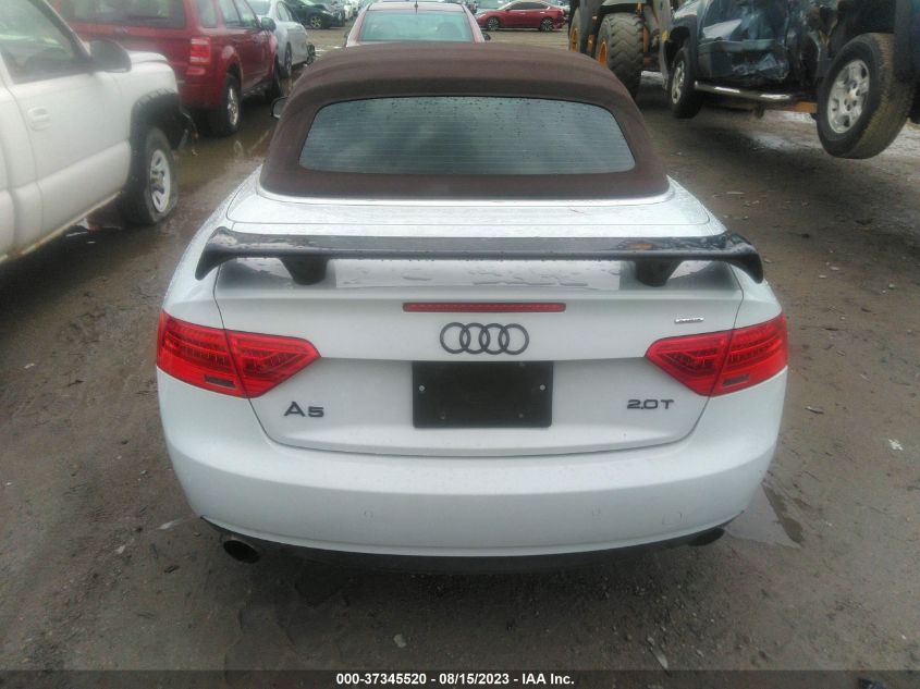 2013 AUDI A5 PREMIUM PLUS - WAULFAFH3DN010073