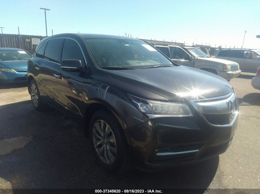 2014 ACURA MDX TECH/ENTERTAINMENT PKG - 5FRYD4H60EB005052