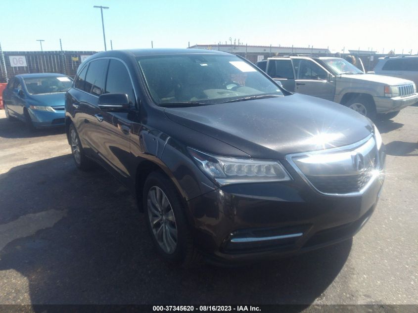 2014 ACURA MDX TECH/ENTERTAINMENT PKG - 5FRYD4H60EB005052