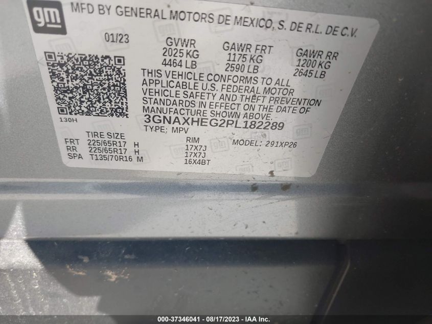 2023 CHEVROLET EQUINOX LS - 3GNAXHEG2PL182289