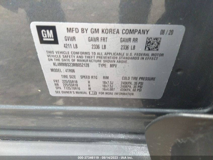 2021 BUICK ENCORE GX PREFERRED - KL4MMBS23MB052128