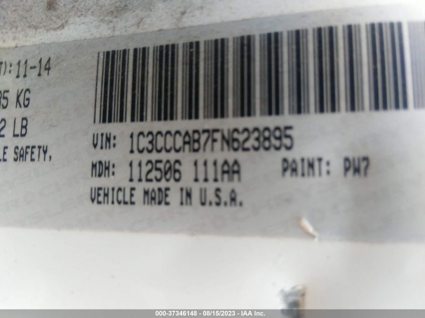 2015 CHRYSLER 200 LIMITED - 1C3CCCAB7FN623895