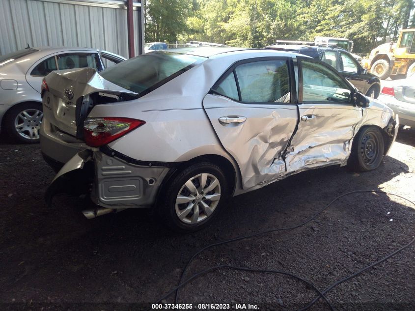 2014 TOYOTA COROLLA L/LE/S/S PLUS/LE PLUS - 2T1BURHE6EC226056
