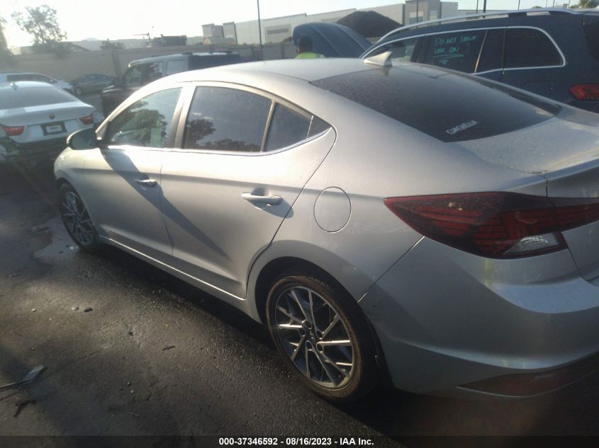 2020 HYUNDAI ELANTRA LIMITED - 5NPD84LF3LH529354