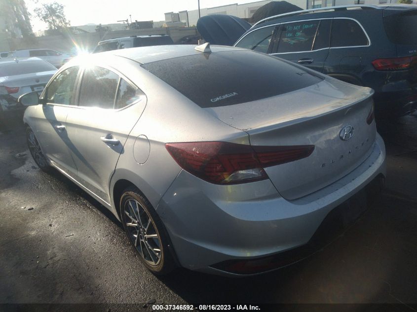 2020 HYUNDAI ELANTRA LIMITED - 5NPD84LF3LH529354