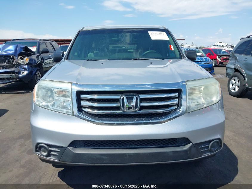 2013 HONDA PILOT LX - 5FNYF3H23DB007511