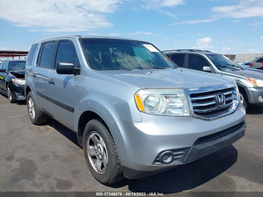 2013 HONDA PILOT LX - 5FNYF3H23DB007511