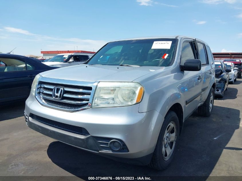 2013 HONDA PILOT LX - 5FNYF3H23DB007511