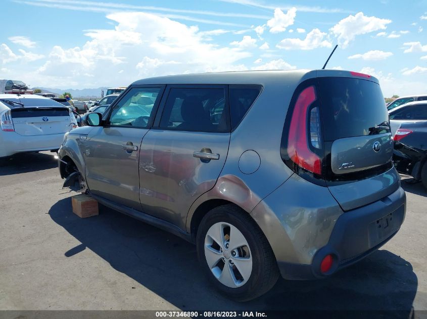2015 KIA SOUL BASE - KNDJN2A23F7161069