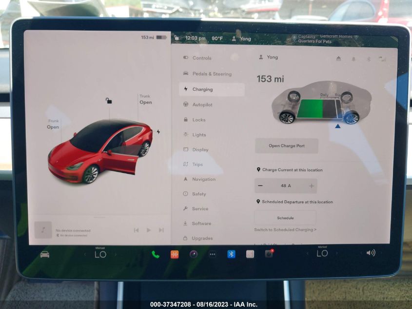 2019 TESLA MODEL 3 LONG RANGE/PERFORMANCE - 5YJ3E1EBXKF194443