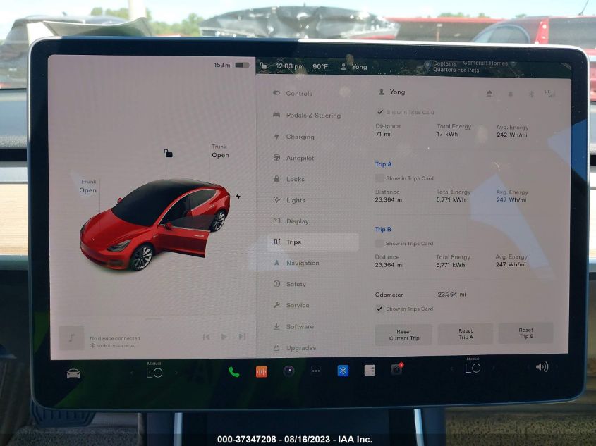 2019 TESLA MODEL 3 LONG RANGE/PERFORMANCE - 5YJ3E1EBXKF194443