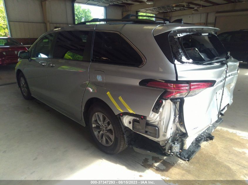2021 TOYOTA SIENNA XLE - 5TDYSKFC6MS033825