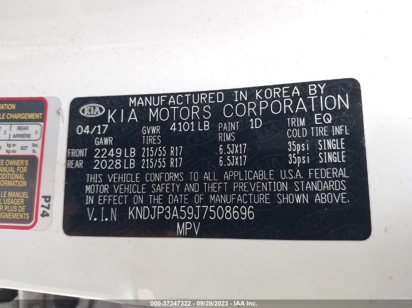2018 KIA SOUL + - KNDJP3A59J7508696