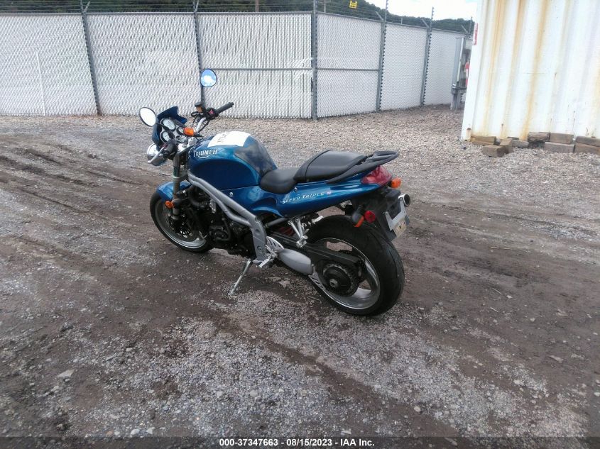 2001 TRIUMPH MOTORCYCLE SPEED TRIPLE SMT500FM31J130142