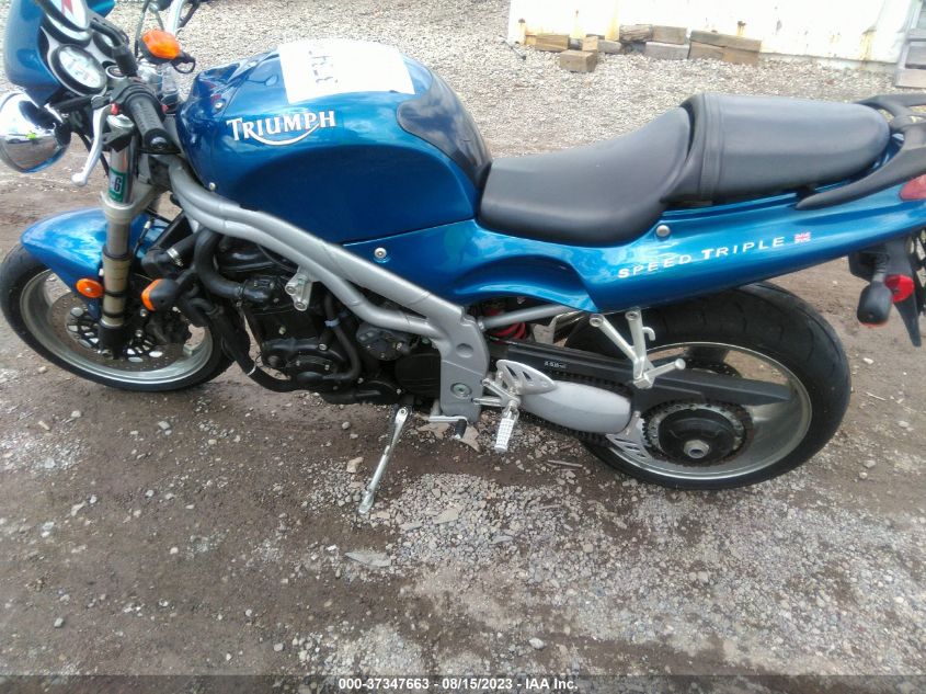 2001 TRIUMPH MOTORCYCLE SPEED TRIPLE SMT500FM31J130142