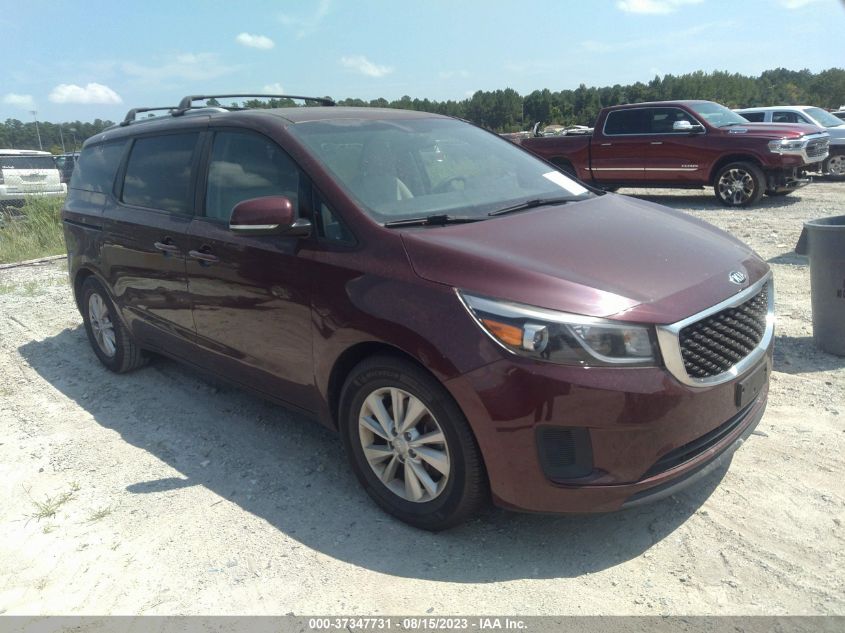 2016 KIA SEDONA LX - KNDMB5C13G6179185
