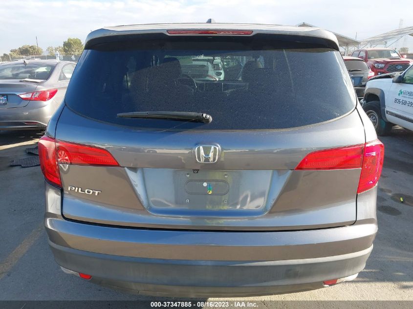 2016 HONDA PILOT EX - 5FNYF5H31GB058613
