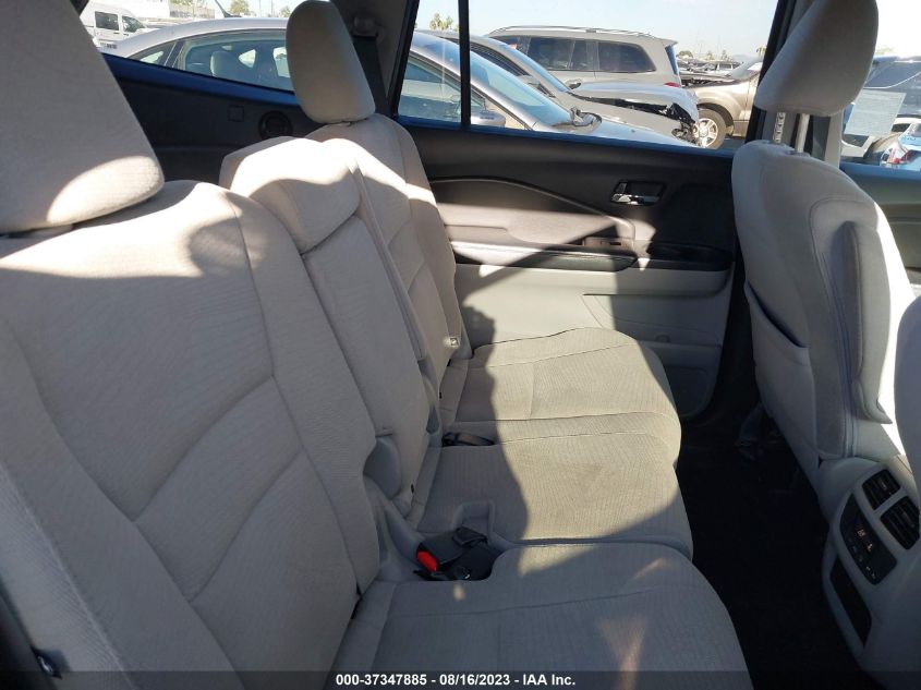 2016 HONDA PILOT EX - 5FNYF5H31GB058613