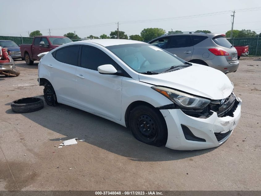 2016 HYUNDAI ELANTRA SE - 5NPDH4AE7GH765036