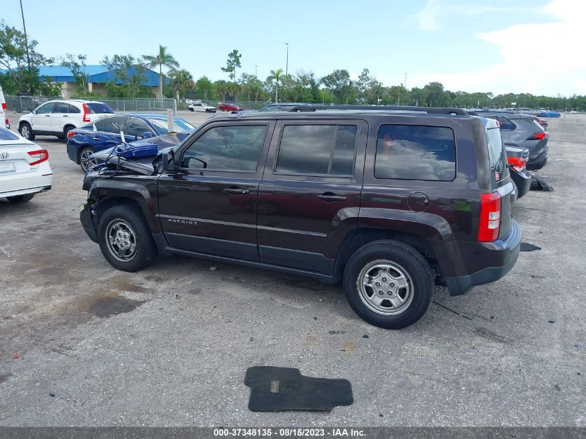 2014 JEEP PATRIOT SPORT - 1C4NJPBA5ED596210