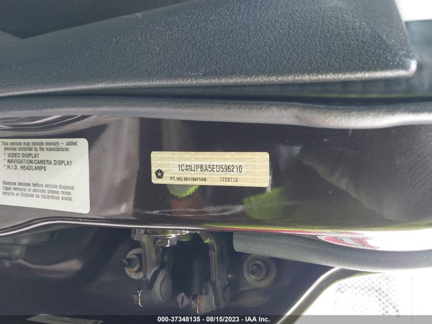 2014 JEEP PATRIOT SPORT - 1C4NJPBA5ED596210