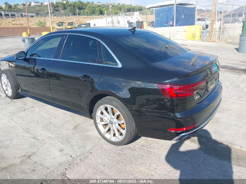 2019 AUDI A4 PREMIUM PLUS - WAUENAF48KN012102