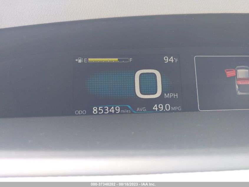 2016 TOYOTA PRIUS - JTDKBRFUXG3527151