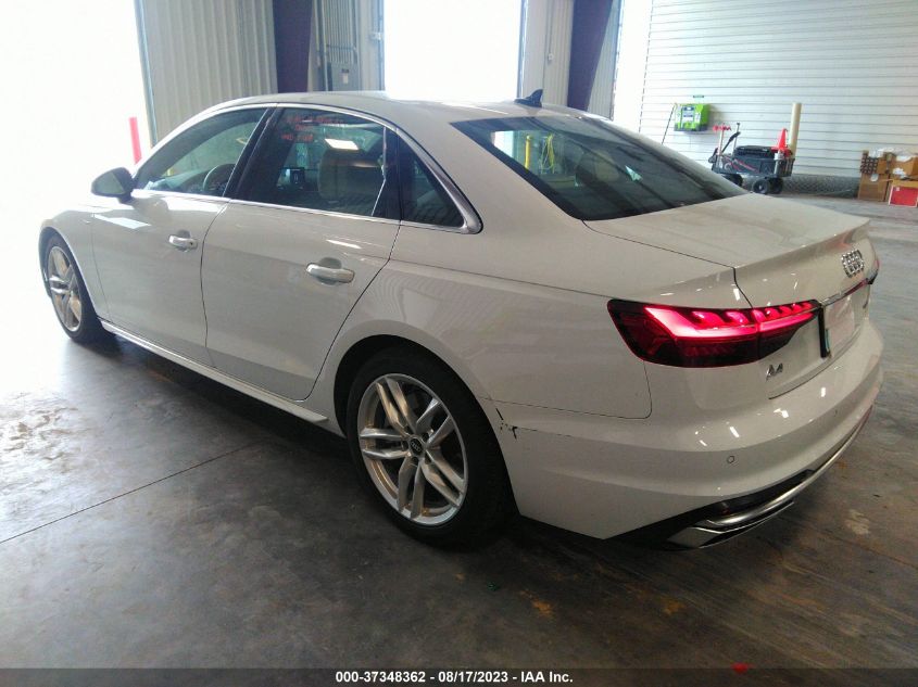 2022 AUDI A4 SEDAN S LINE PREMIUM PLUS - WAUEAAF41NN014080