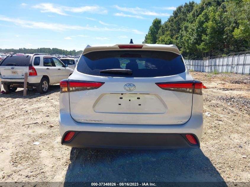 2022 TOYOTA HIGHLANDER LE - 5TDZZRAH5NS556623